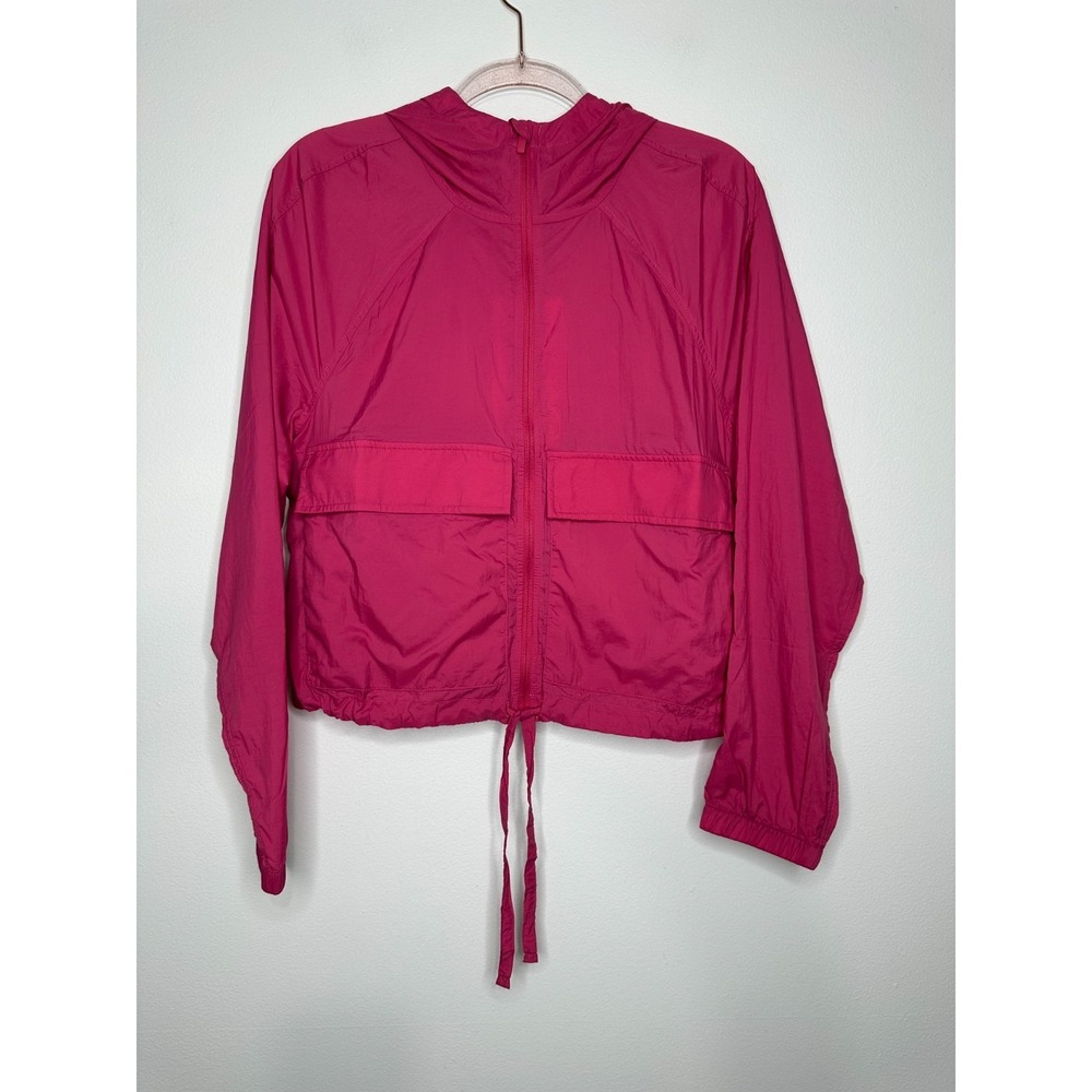 Lululemon Hood Lite Jacket Size M Raspberry Packable Wind Resistant
